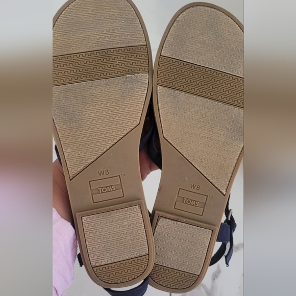 Toms stylish Navy Sandals with Braided Strap - Picture 2 of 5